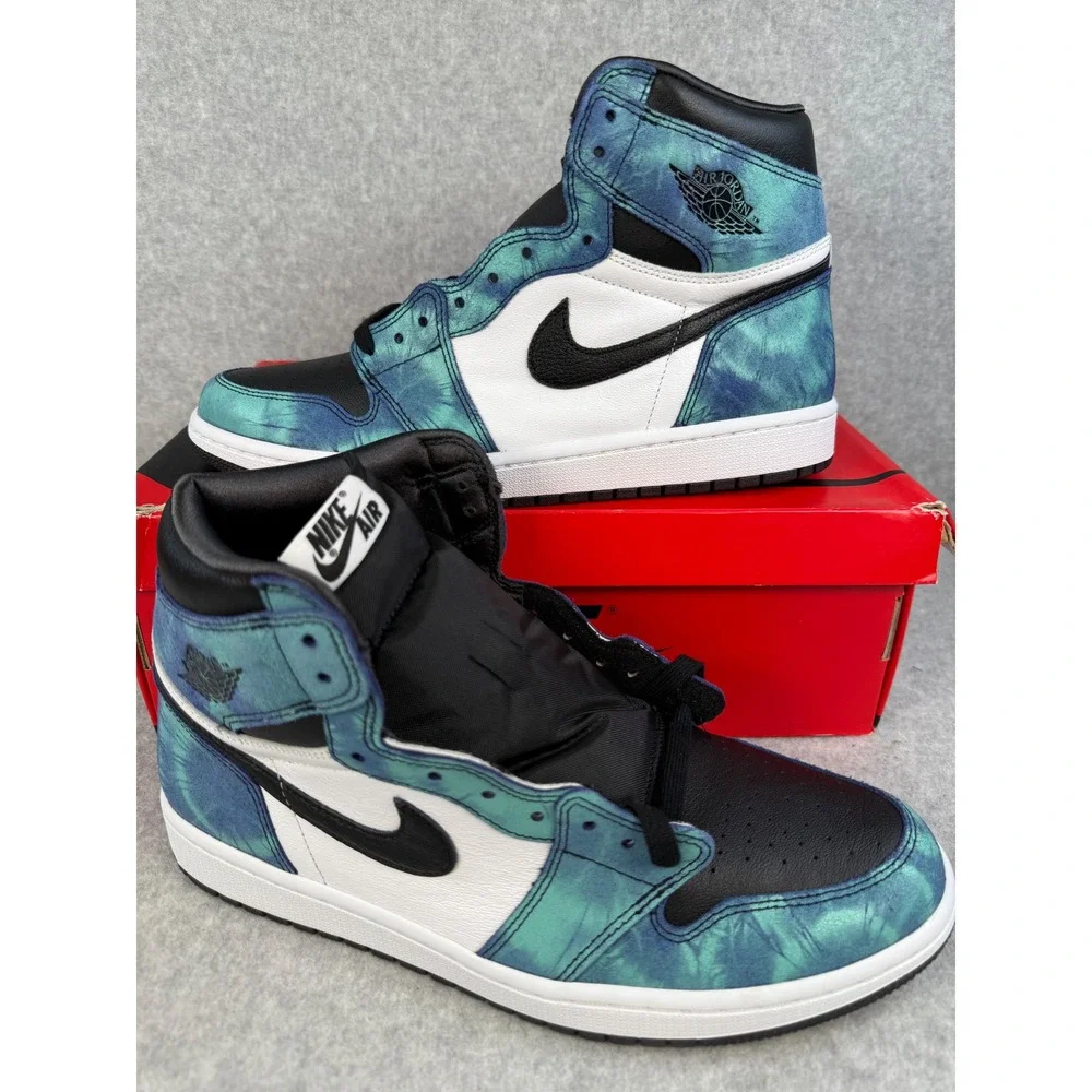 Nike‎ Air Jordan 1 High Retro Tie Dye NEW Womens Size 12 Sneakers CD0461-100